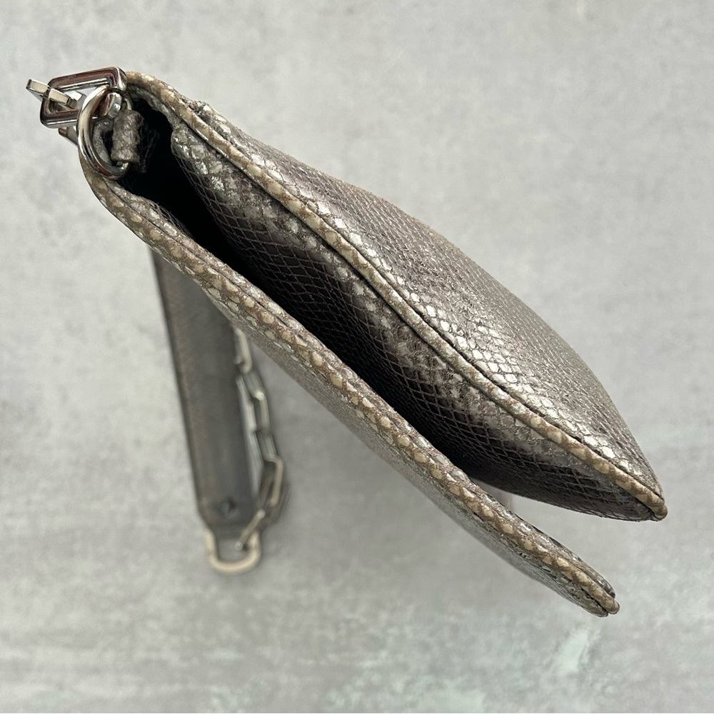 Tory Burch Audra Reva Clutch Python Snake Leather… - image 7